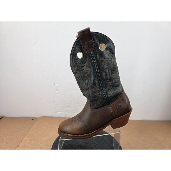 DOUBLE H DH1571 Western Oil Res Buckaroo Cowboy Boots Men\'s Sz 9.5 D USA Oak Ice